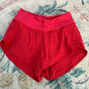 Outdoor Voices Red Running Shorts